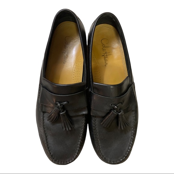 Cole Haan Men’s Black Tassel “Penny” Dress Loafers SZ 9.5 - Picture 6 of 8